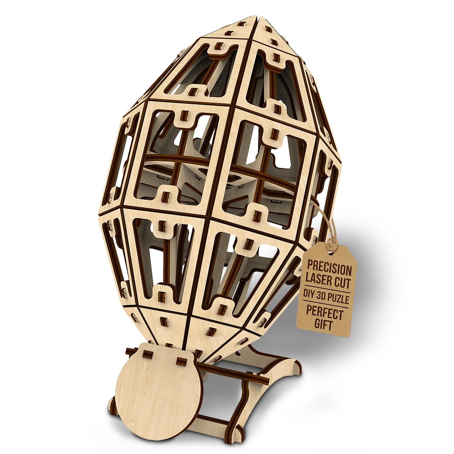 Artoya 3D Wooden Puzzle Football Ball - Model Kits, 3D Puzzles for Adults, DIY Kits for Adults, Wooden Models, Football Gift, Arts and Crafts