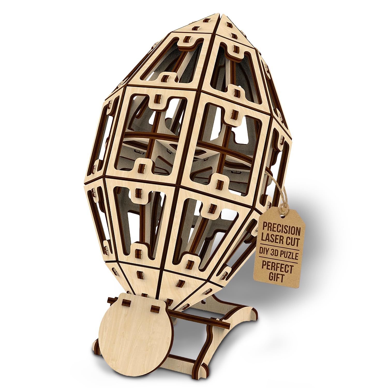 Artoya 3D Wooden Puzzle Football Ball - Model Kits, 3D Puzzles for Adults, DIY Kits for Adults, Wooden Models, Football Gift, Arts and Crafts