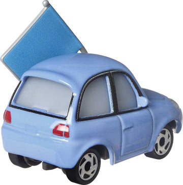 Disney Cars Toys Die-Cast Matthew True Blue Mccrew, 1:55 Scale Fan Favorite Character Vehicle for Racing and Storytelling Fun, Gift for Kids Ages 3