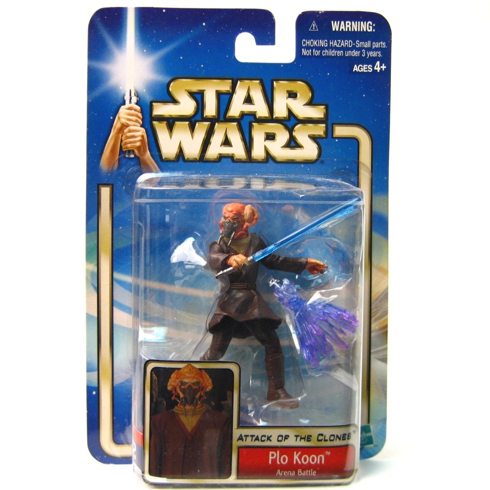 Star Wars, 2002 Saga Collection, Plo Koon Action Figure #12 [with Insert], 3.75 Inches