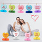 9Pcs Valentines Day Decorations Centerpiece Conversation Hearts Decorations Heart Valentines Day Table Decorations for Valentine Party Supplies