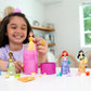 Mattel Disney Princess Small Doll Royal Color Reveal, 6 Surprises Include 1 Doll & 5 Accessories, Party Theme (Dolls May Vary)