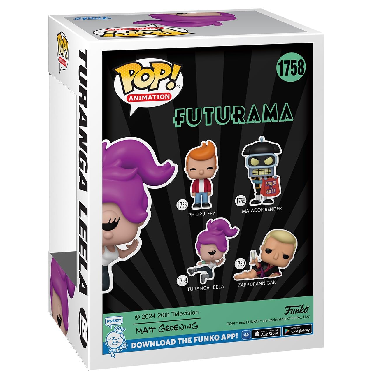 Funko POP TV: Futurama - Turanga Leela - Collectable Vinyl Figure - Gift Idea - Official Merchandise - for Kids & Adults - TV Fans - Model Figure for