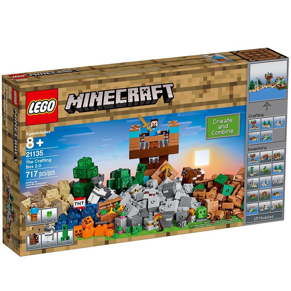 LEGO Minecraft The Crafting Box 2.0 21135 Building Kit (717 Pieces)