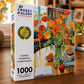 Cross & Glory - Poppies Panorama: Orange Elegance - Jigsaw Puzzles 1000 Pieces for Adults | Floral Puzzle | Vibrant Art | Satin Finish Flower Puzzles