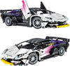 NEWRICE Super Sports Car Building Kit,1:14 Scale Model Building Blocks Toys,for 14+ Year Boys,Adult(1337Pieces)