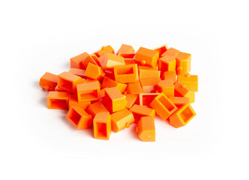 Plastic Houses: Orange Color Board Game Replacement House | 50 Pieces