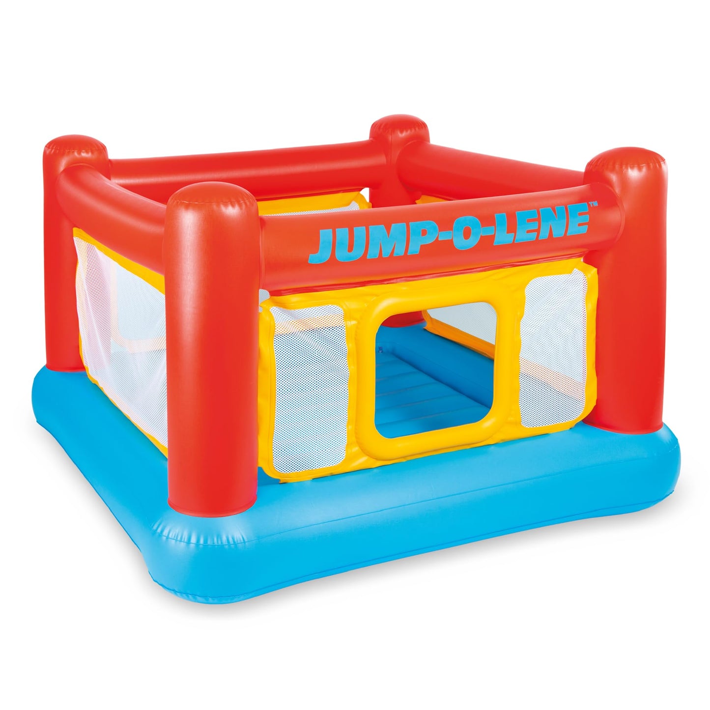 INTEX Jump-O-Lene Inflatable Trampoline Bounce House for Kids Ages 3-6