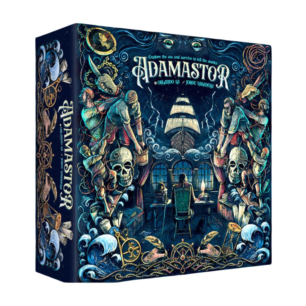 Ludonova Adamastor Board Game - Hand & Tableau Management Strategy Game Set in the Age of Discovery, Story-Driven Family Fun for Kids & Adults, Ages