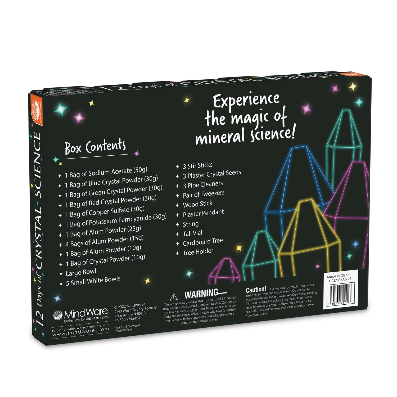 MindWare 12 Days of Crystal Science Kit