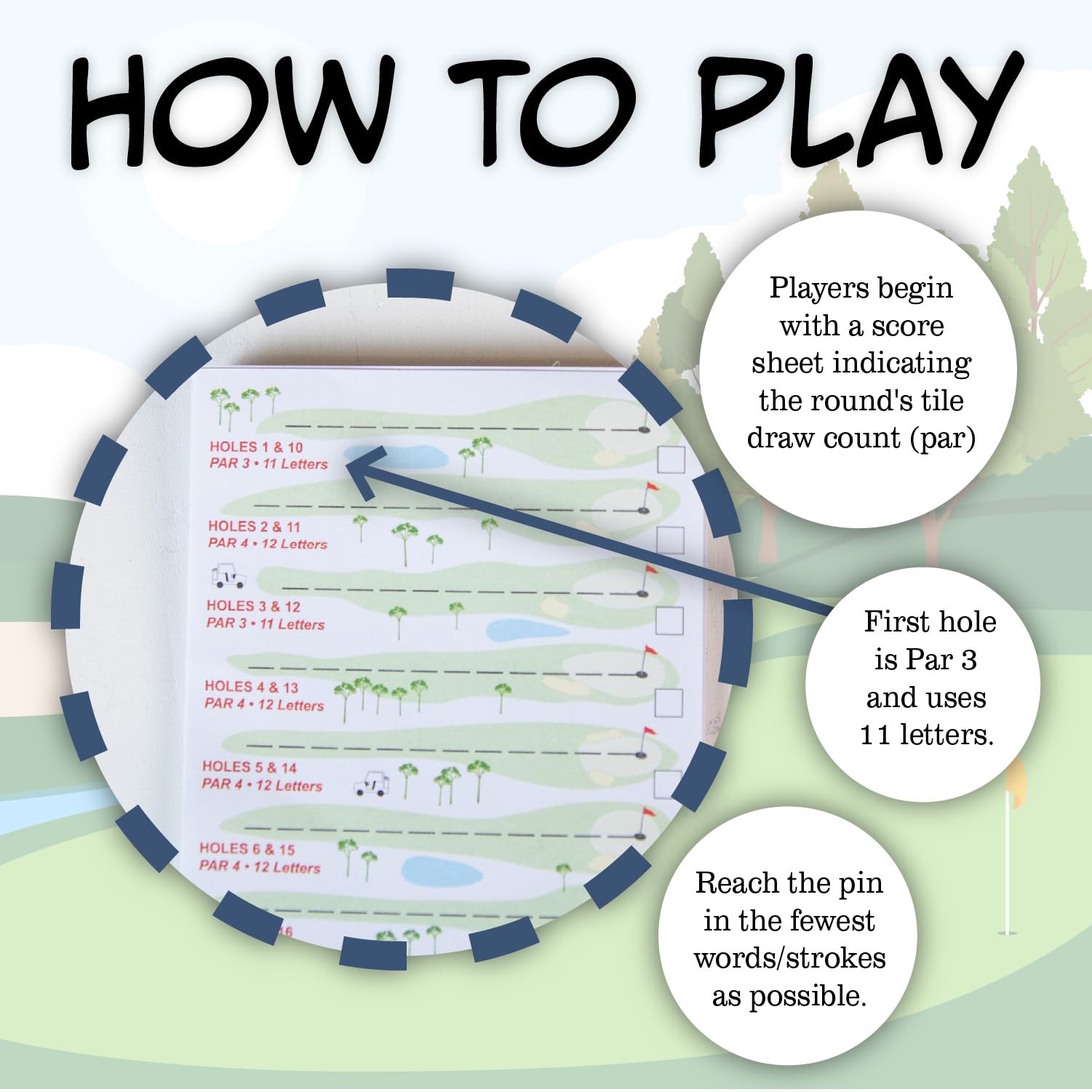 Continuum Games Word Golf, The Word Game Par for the Course