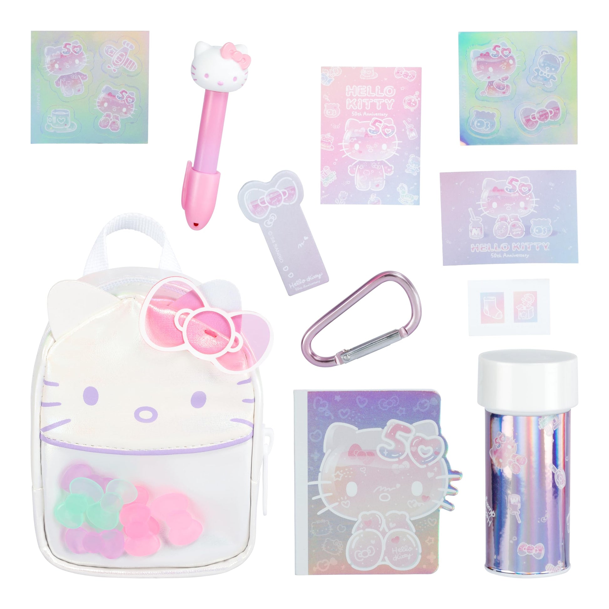 Real Littles- Hello Kitty® and Friends Mini Backpack + 6 accessories - Series 2 - English Only - Assorted Styles at Random, Small