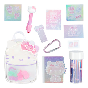 Real Littles- Hello Kitty® and Friends Mini Backpack + 6 accessories - Series 2 - English Only - Assorted Styles at Random, Small