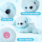 Glow Guards 15'' Blue Light up Puppy Dog Stuffed Animal Soft Plush Toy Pillow with LED Night Lights Glow Bedtime Pal Christmas Children's Day Birthday