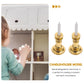 2Pcs Gold 1/12 Miniature Candle Holder Candlestick Dollhouse Accessories, DIY Micro Landscaping Decor