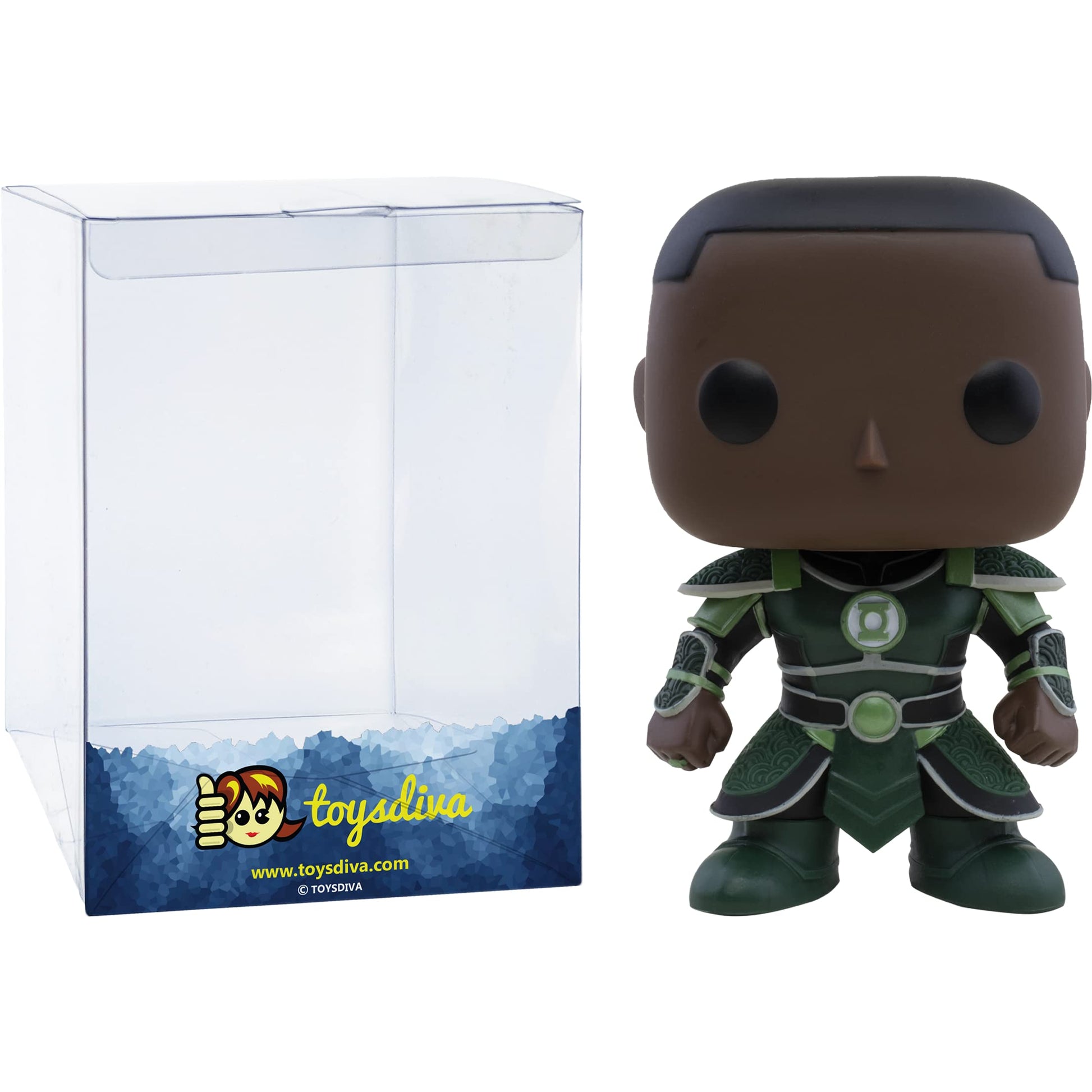 Funko G r e e n Lantern: P o p ! Heroes Vinyl Figurine Bundle with 1 Compatible 'ToysDiva' Graphic Protector (400-52431 - B)