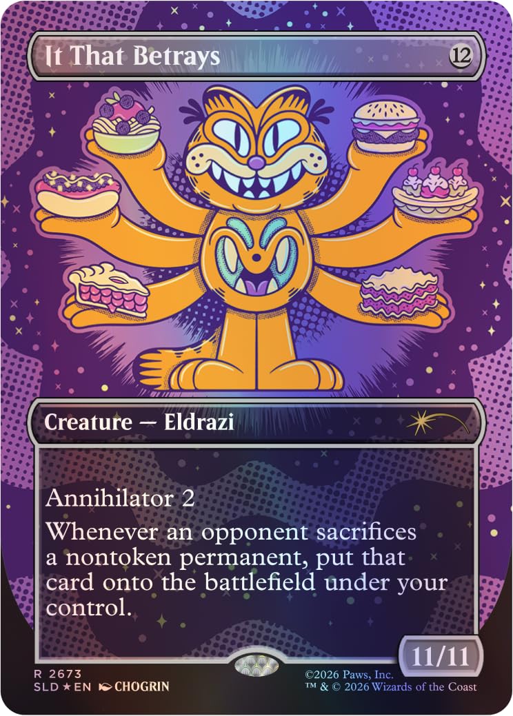 Magic: The Gathering Secret Lair x Garfield: Our Only Thought is to Entertain You (Traditional Foil Edition)