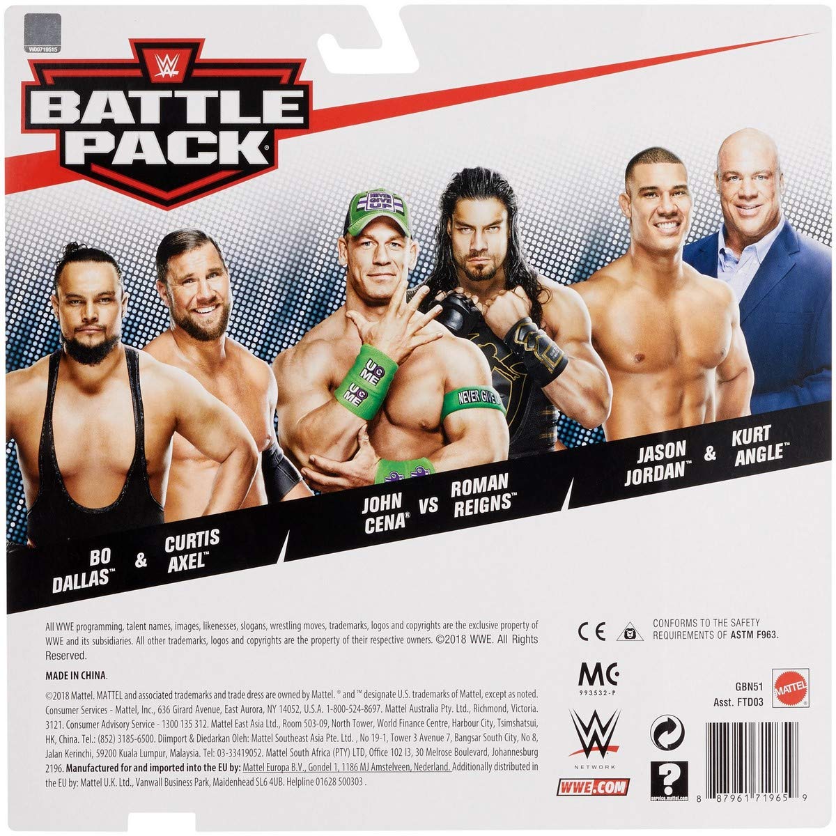 WWE John Cena VS Roman Reigns Battle Pack