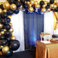 121 Pack Navy Blue Balloons Garland Kit Gold Balloons Different Sizes 18/12/10/5 Inch Party Balloon Kit Chrome Gold Balloons for Wedding Graduation