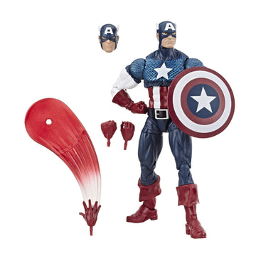 Marvel Comics 80th Anniversary Legends Series 6"-Scale Vintage Comic-Inspired Captain America Collectible Action Figure