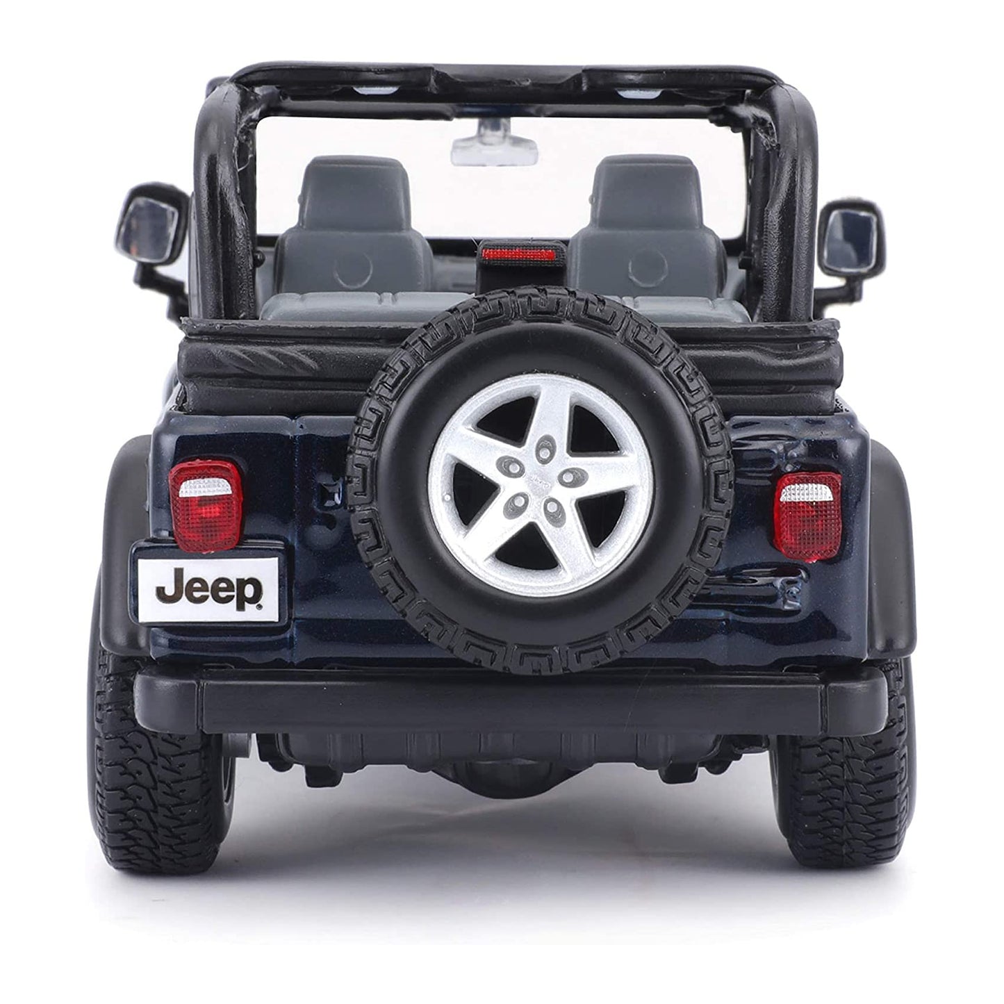 Maisto Plastic Jeep Wrangler Rubicon Diecast Vehicle (1:27 Scale), Metallic Blue
