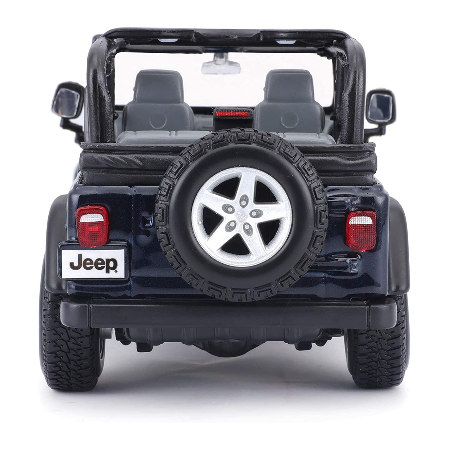 Maisto Plastic Jeep Wrangler Rubicon Diecast Vehicle (1:27 Scale), Metallic Blue
