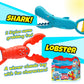 JA-RU Shark Sand Jaw & Claws Toy Big 13.5" (1 Shark) Plastic Sand Digger Grabber Toy Sand Toys & Beach Claw. Kids Beach Toys, Snow Toys, Kids Sandbox