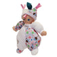 Baby's First: Hug & Luv Baby Doll - Quilted White Outfit, Attachable C-Ring, Machine Washable, Soft Cuddly Toy, Baby-Toddler-Kids Age 3 Months+