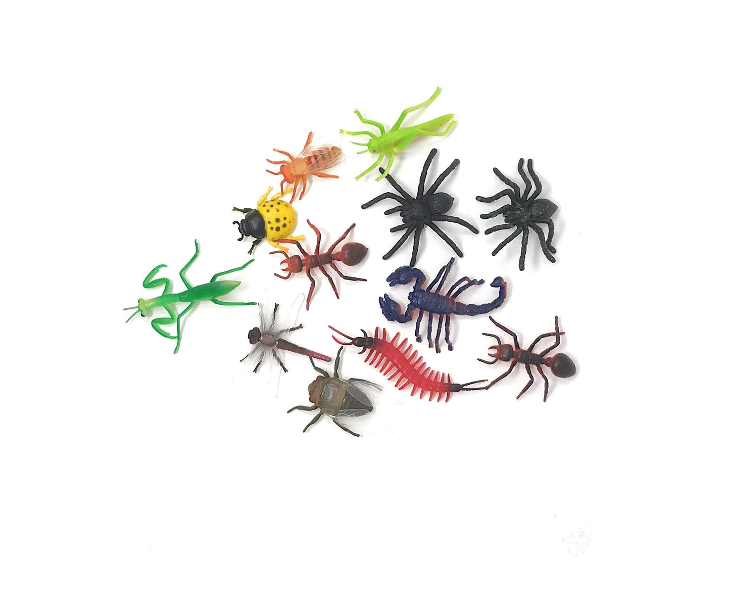 US Toy - US Assorted Mini Insect Bug Figures, Plastic (2 Inches), (2-Pack of 12)