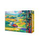 Springbok Road Trip 500 Piece Jigsaw Puzzle for Adults & Family - Poster Now Included - Vintage Travel Scene, Classic Car Adventure Art - Unique Cut