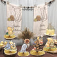 9PCS Classic Winnie Centerpieces Decorations, Winnie Honeycomb Centerpieces for Birthday Party Baby Shower Decorations Table Centerpieces Table Topper