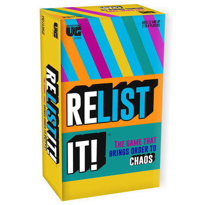 Relist It Family Party Game, Fast-Paced Trivia Game, Ages 12+