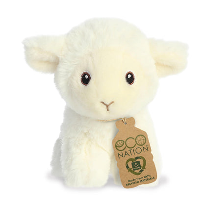 Aurora Eco Nation 4.5" Mini Lamb Responsibly Made Stuffed Animal