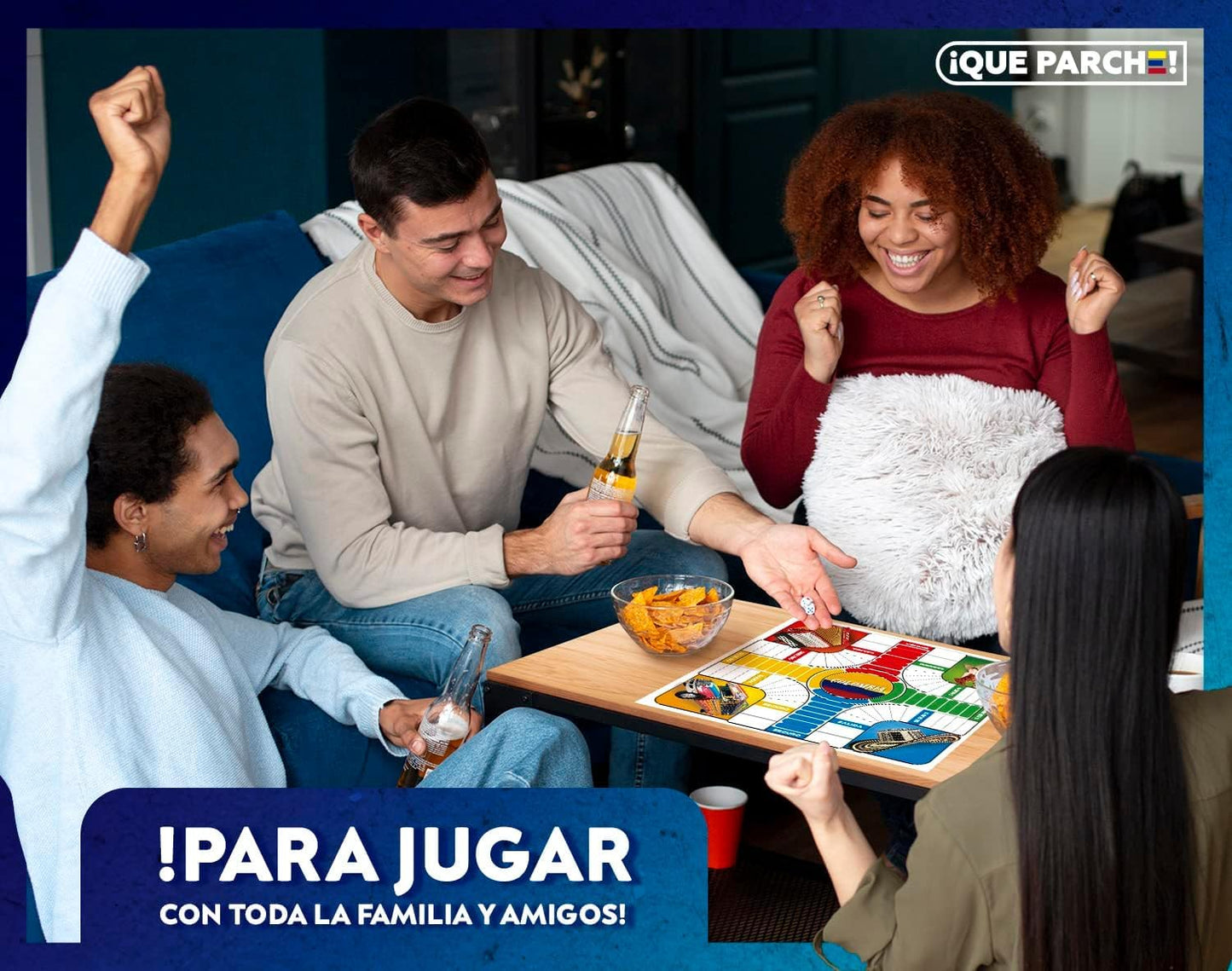 PARQUES Colombiano para 2 a 4 Jugadores Colombian Parques Board Game, Parcheesi Board Game, Juegos De Mesa para Adultos, Productos Colombianos