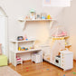 2Pcs White Dollhouse Wall Shelf,Doll House Storage Wall Shelf for Kitchen Scene Dollhouse Décor Accessories,1:12 Scale Miniature Accessories