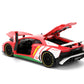 Jada Sonic Knuckles with Lamborghini Aventador SV - Hollywood Rides Die-Cast Vehicle & Knuckles Figure Toys - Opening Doors & Hood - Ages 8+