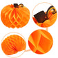 JOVITEC 6 Pack Thanksgiving Table Decor Honeycomb Pumpkins 10.2 Inch Paper Fall Hanging Pumpkin Decorations 3D Tissue Centerpieces for Halloween