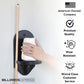 BILLIARDS XPRESS Elegant Wall Mounted Pool Table Chalk Cone Holder - Extra-Sturdy with Beveled Edge and Hardware - Black