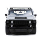 Jada Toys Just Trucks 1:24 2003 Hummer H2 with Rack Die-cast Car Grey, Toys for Kids and Adults, 32310