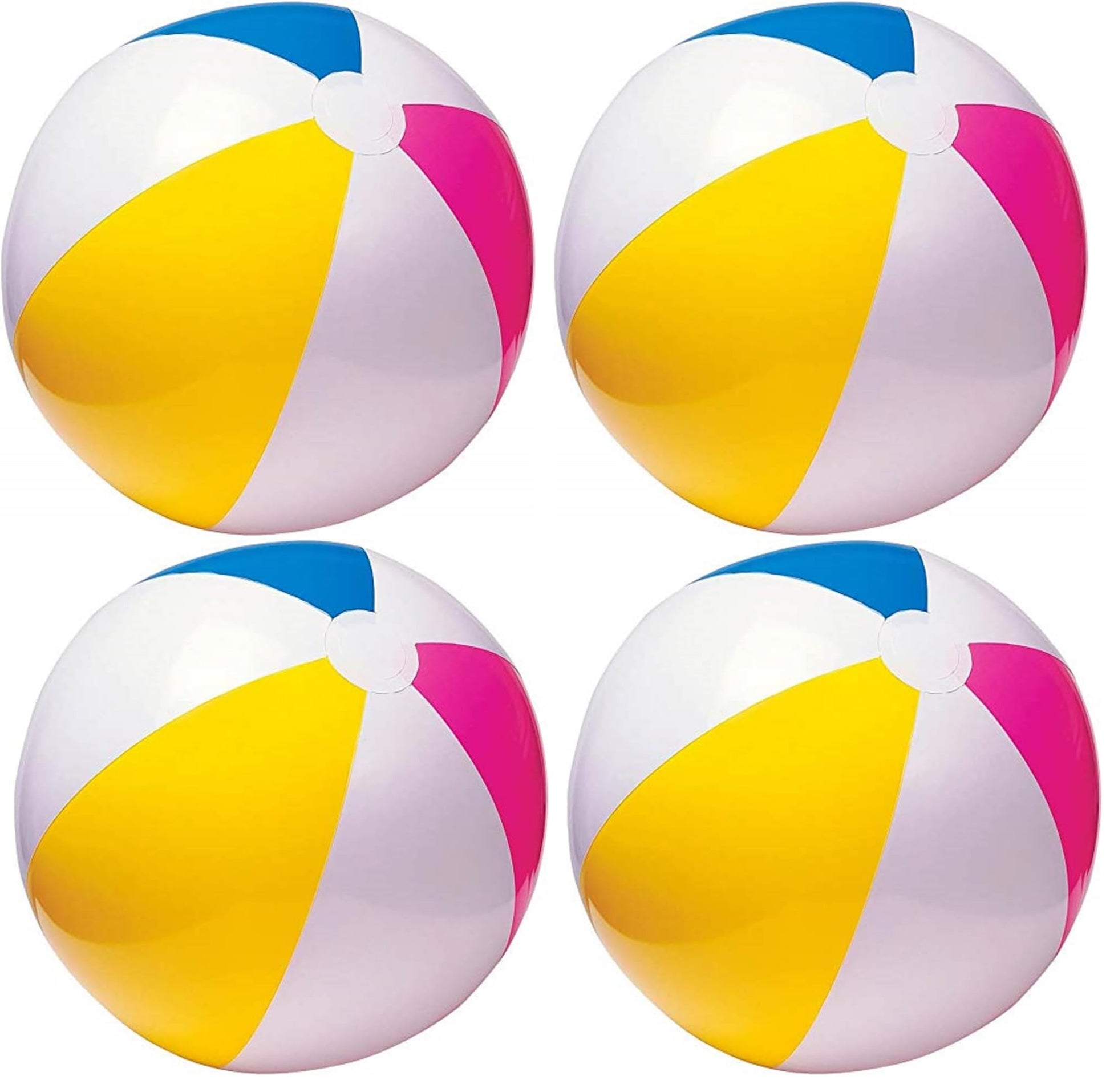 INTEX 24" Inflatable Paradise Panel Colorful Beach Ball - 59032EP (Set of 4)