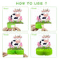 PHIAMOLY 9 Pcs Farm Animal Honeycomb Centerpiece Farm Birthday Party Supplies Farm Theme Indoor and Outdoor Table Decorations barn Party Supplies