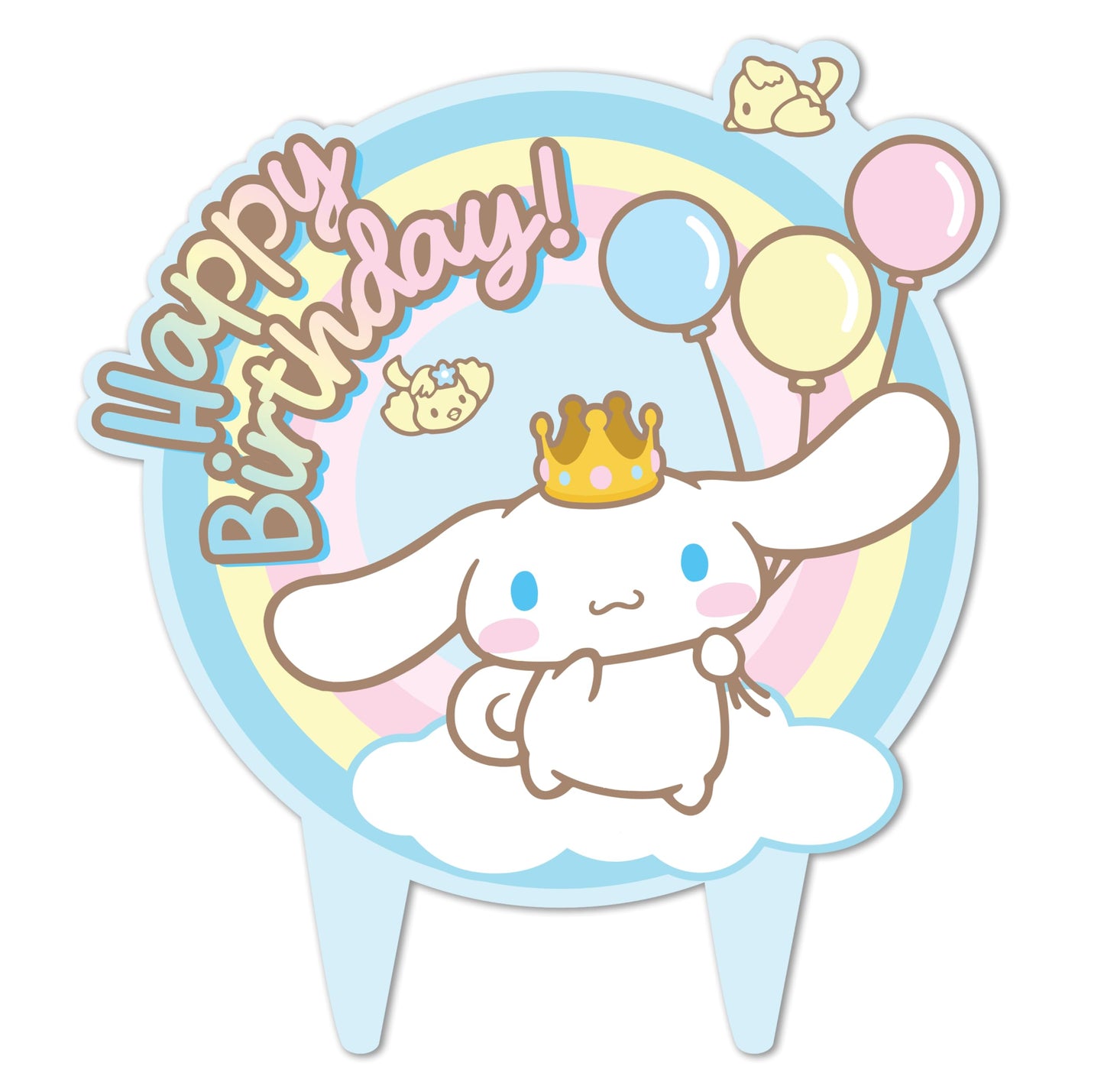 Cinnamon Roll Cake Topper Girls Kids Birthday Melody Kitty Party Decor