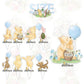 Winnie Cake Topper with Cupcake Toppers for Baby Shower Decorations for Boys Winnie Cake Cupcake Decorations Birthday Party Supplies 25Pcs