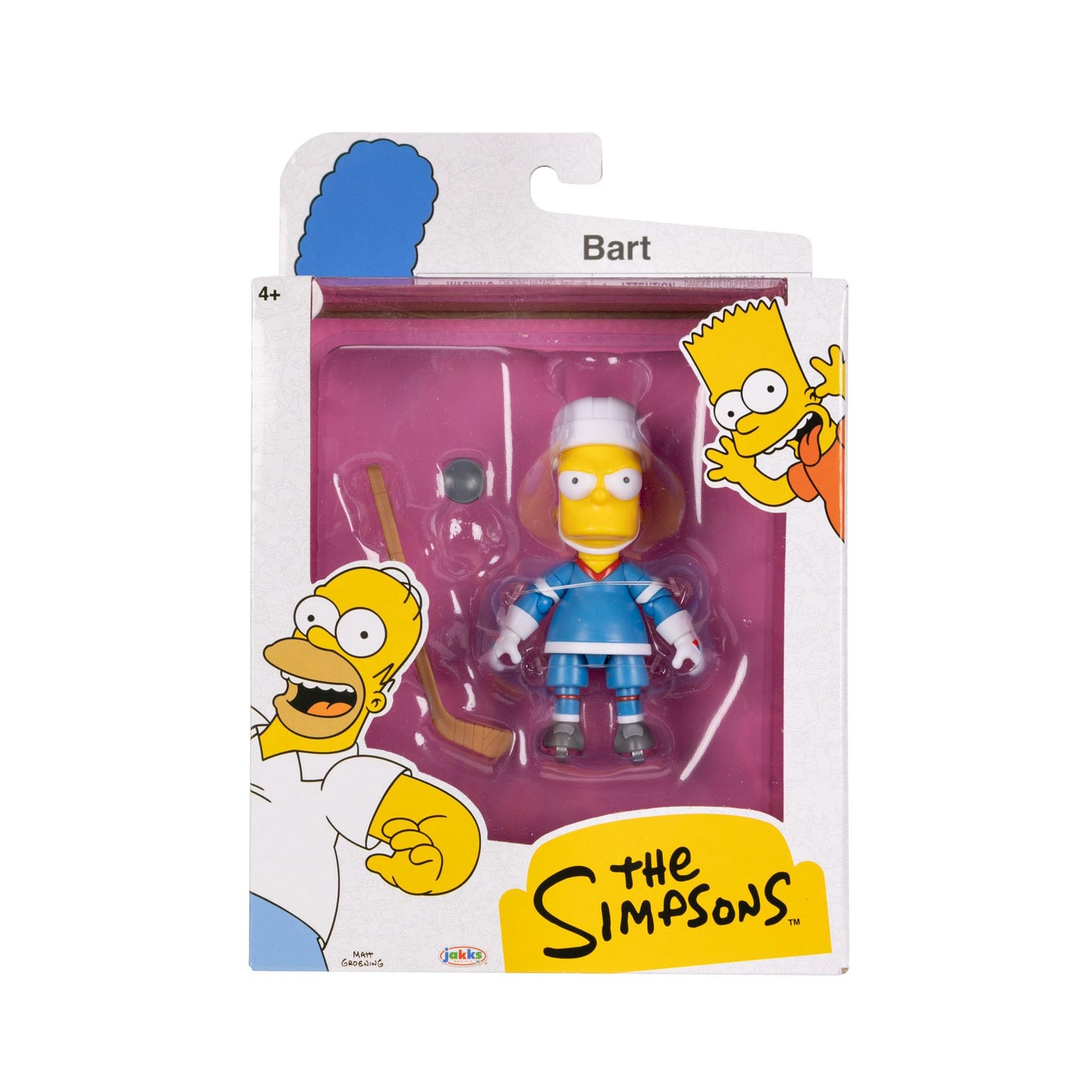 The Simpsons Action Figures 5-Inch Hockey Bart with Hockey Stick & Puck