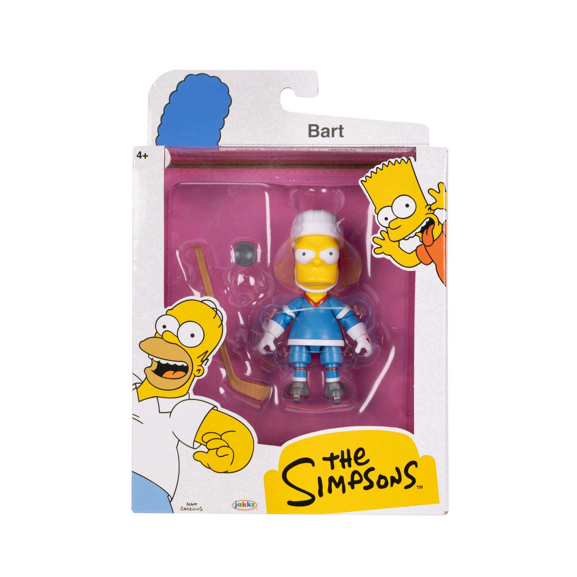 The Simpsons Action Figures 5-Inch Hockey Bart with Hockey Stick & Puck