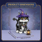 LANGLICHUN Magic Wizard Cat Building Block Set Pieces Unique Animal Cat Model Adults for Teena Creative Collectible Gift Home Office Decor Halloween