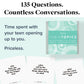 TableTopics Teen Conversation Cards for Teenagers with Their Family & Friends, 135 Fun Questions for Connection at Dinnertime, Hangouts, Game Night