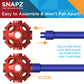 SNAPZ Ultimate Fort Builder Kit for Kids 8-12 - Sturdy Fort Building Kit for Kids 4-8 - Make & Build Ball & Stick Fort Set - Indoor STEM Tent Fort