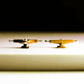 NOAHWOOD Fingerboards Parts Professional Prince III Flip Trucks (34mm) + Update Self-Locking Nuts (Silver White)