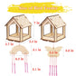 Kids Arts and Crafts for Outdoor,2 Pack Bird Feeder Wind Chime Kits for Children to Build and Paint, DIY Unfinished Wood STEM Painting Activities